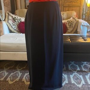 Tribal Blue Black Maxi Skirt